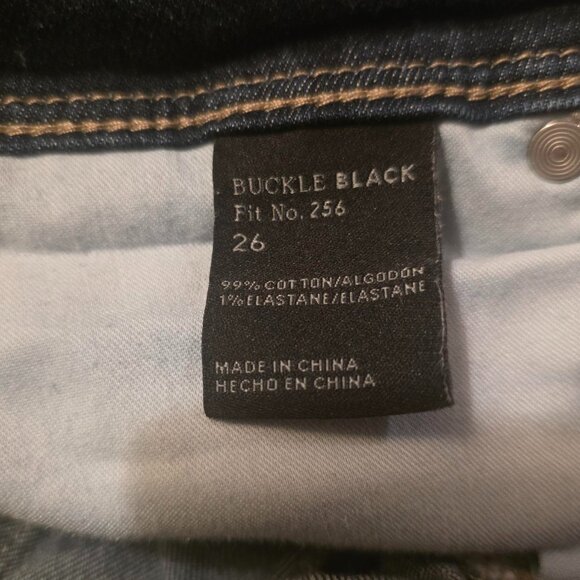 BUCKLE BLACK Women's Size 26 Fit No. 256 Stretch Jean Blue distressed destroyed - Picture 5 of 6